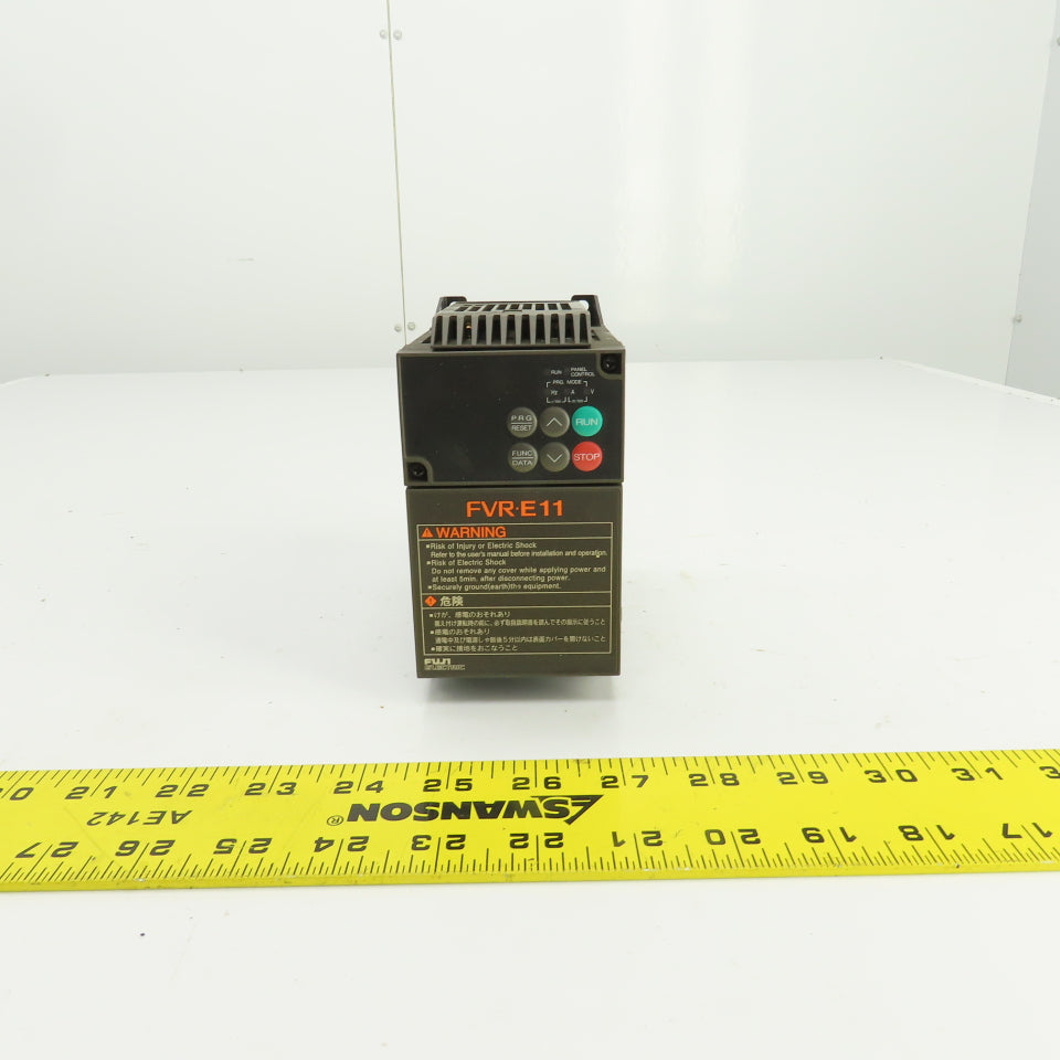 Fuji FVR0.75E11S-2KC FVR-E11 3PH Inverter 200-230V Input 1.9kVA 200-230V Output