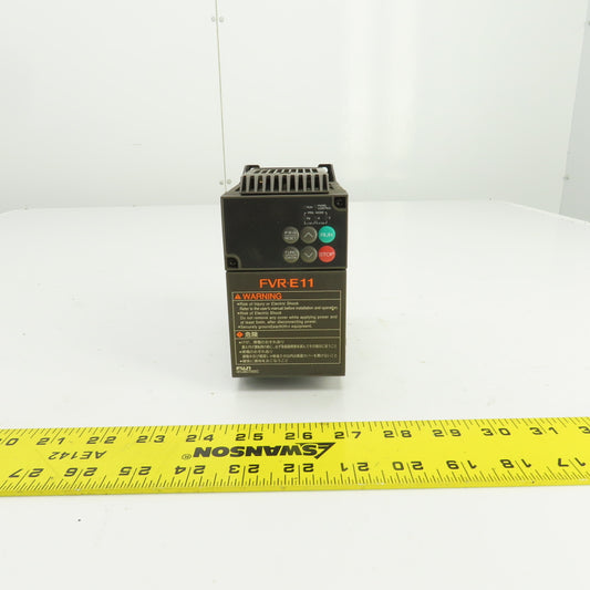 Fuji FVR0.75E11S-2KC FVR-E11 3PH Inverter 200-230V Input 1.9kVA 200-230V Output