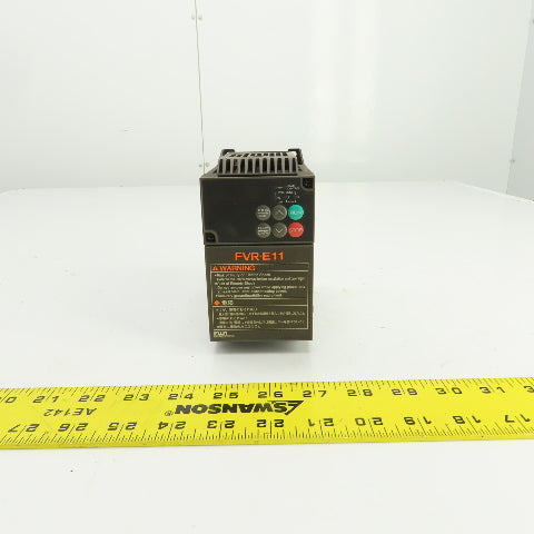 Fuji FVR0.75E11S-2KC FVR-E11 3PH Inverter 200-230V Input 1.9kVA 200-230V Output