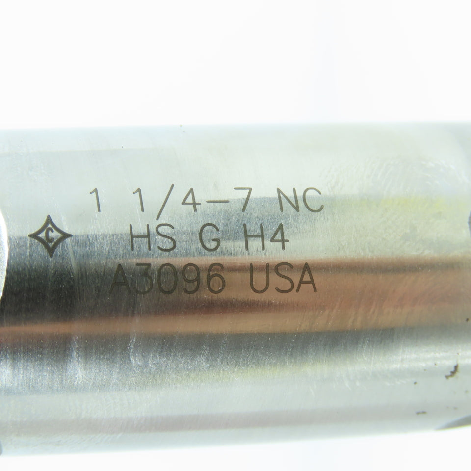 Cleveland 1-1/4"-7 NC Taper Tap Straight 4 Flute 2-5/8" LOC 5-3/4" OAL USA