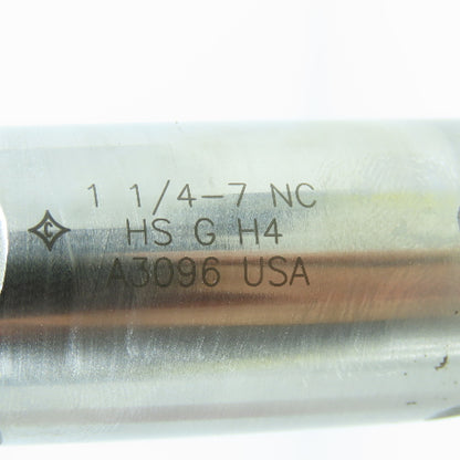 Cleveland 1-1/4"-7 NC Taper Tap Straight 4 Flute 2-5/8" LOC 5-3/4" OAL USA