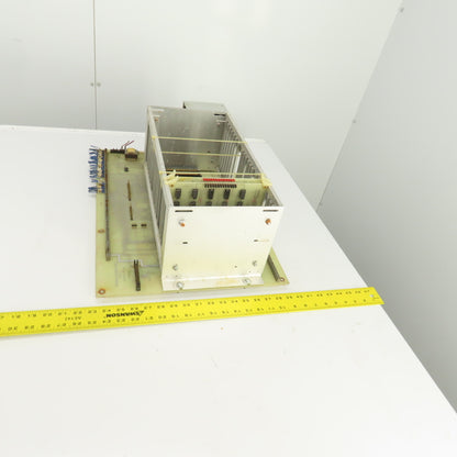 Timesavers D78262 Rev 2 Card #1 PLC 20 Slot CPU Rack Chassis W/Power Supply
