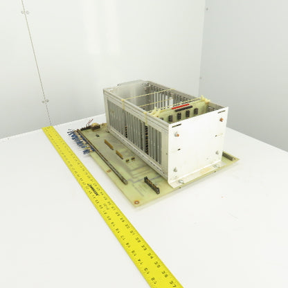 Timesavers D78262 Rev 2 Card #1 PLC 20 Slot CPU Rack Chassis W/Power Supply