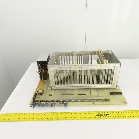 Timesavers D78262 Rev 2 Card #1 PLC 20 Slot CPU Rack Chassis W/Power Supply