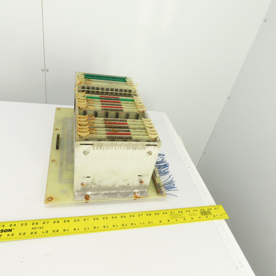 Timesavers D78263 Rev 2 Card #2 PLC 18 Slot CPU Rack Chassis W/Cards