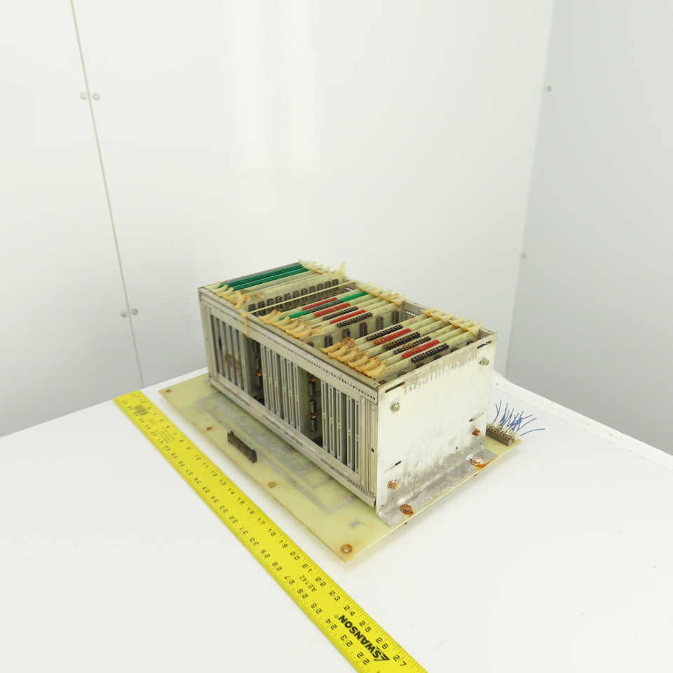 Timesavers D78263 Rev 2 Card #2 PLC 18 Slot CPU Rack Chassis W/Cards