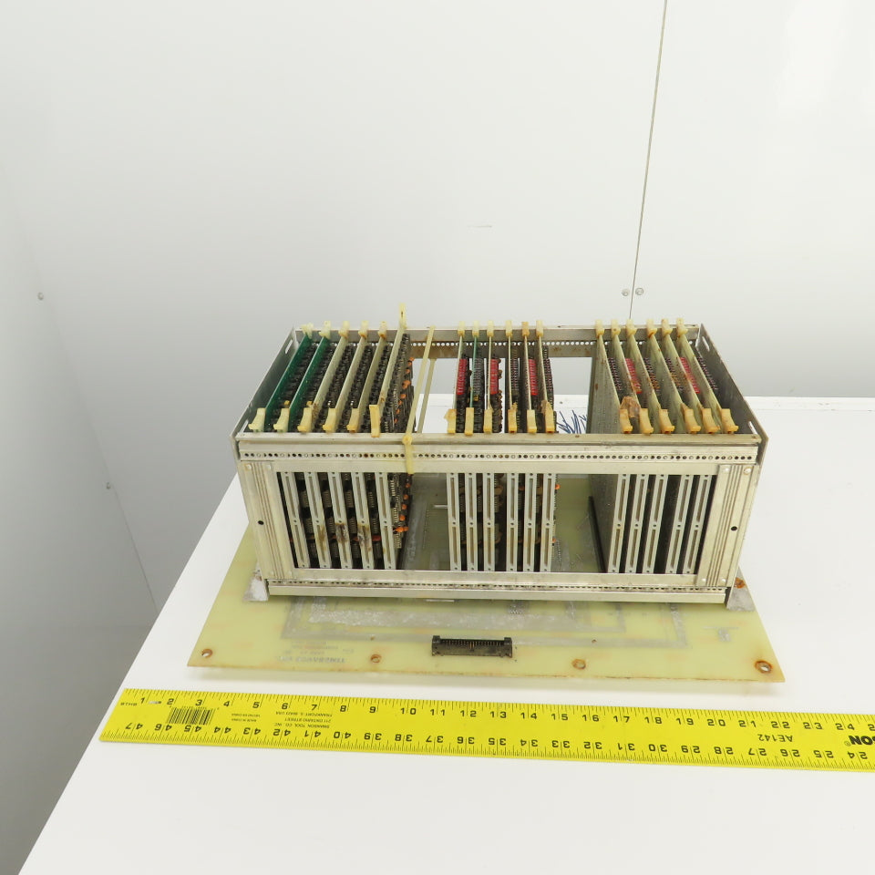 Timesavers D78263 Rev 2 Card #2 PLC 18 Slot CPU Rack Chassis W/Cards