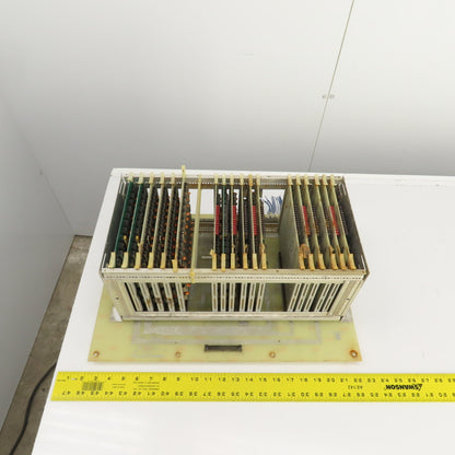 Timesavers D78263 Rev 2 Card #2 PLC 18 Slot CPU Rack Chassis W/Cards