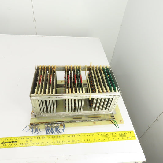 Timesavers D78263 Rev 2 Card #2 PLC 18 Slot CPU Rack Chassis W/Cards