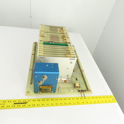 Timesavers D78262 Rev 2 Card #1 20 Slot CPU Rack Chassis W/Power Supply & Cards