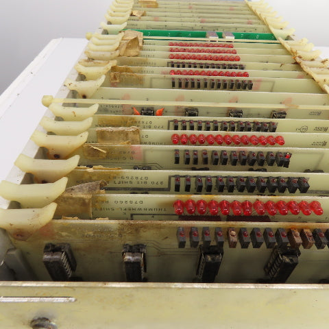 Timesavers D78262 Rev 2 Card #1 20 Slot CPU Rack Chassis W/Power Supply & Cards