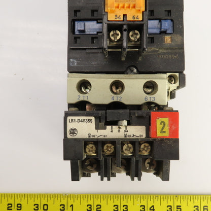 Telemecanique LC1 D5011 600V Contactor 120V Coil W/LR1-D40355 Overload