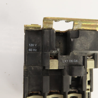 Telemecanique LC1 D5011 600V Contactor 120V Coil W/LR1-D40355 Overload