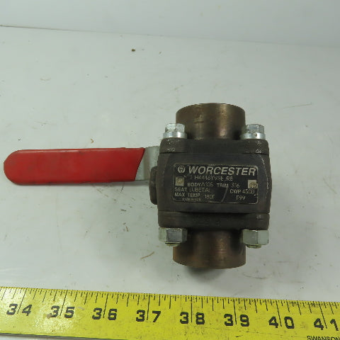 Worchester 1 H446YVSE R8 1" FNPT  Ball Valve CWO 4500 Trim 316 Body A105