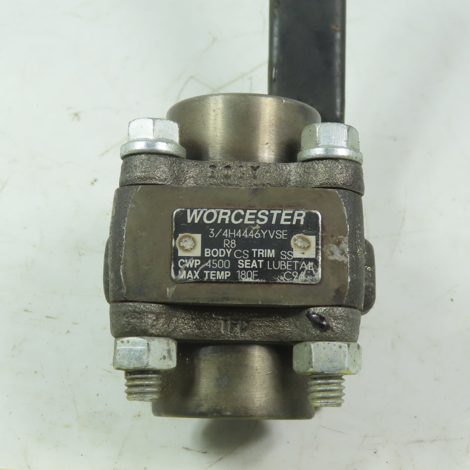 Worchester 1 H446YVSE 3/4" FNPT  Ball Valve CWO 4500 Trim 316 Body A105