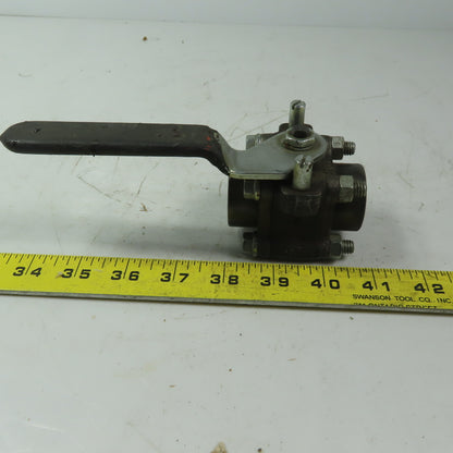 Worchester 1 H446YVSE 3/4" FNPT  Ball Valve CWO 4500 Trim 316 Body A105