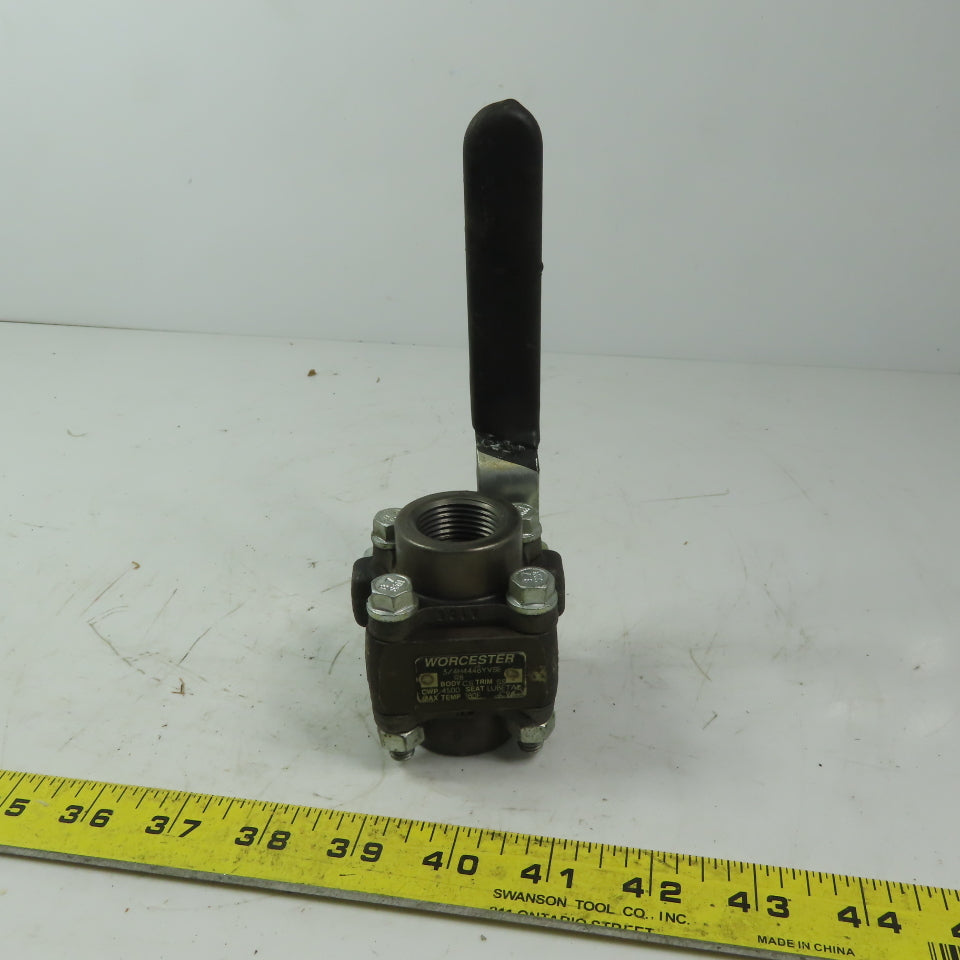 Worchester 1 H446YVSE 3/4" FNPT  Ball Valve CWO 4500 Trim 316 Body A105