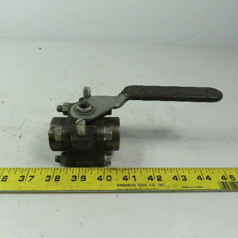 Worchester 1 H446YVSE 3/4" FNPT  Ball Valve CWO 4500 Trim 316 Body A105