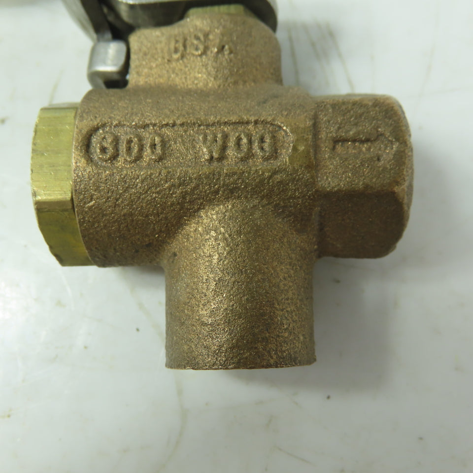 Apollo 1/4" FNPT 3 Way Ball Valve 600 WOG