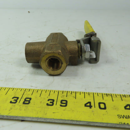 Apollo 1/4" FNPT 3 Way Ball Valve 600 WOG