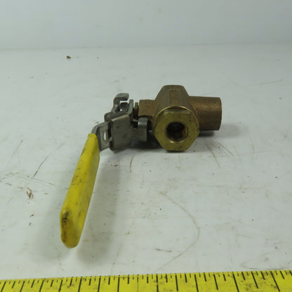 Apollo 1/4" FNPT 3 Way Ball Valve 600 WOG