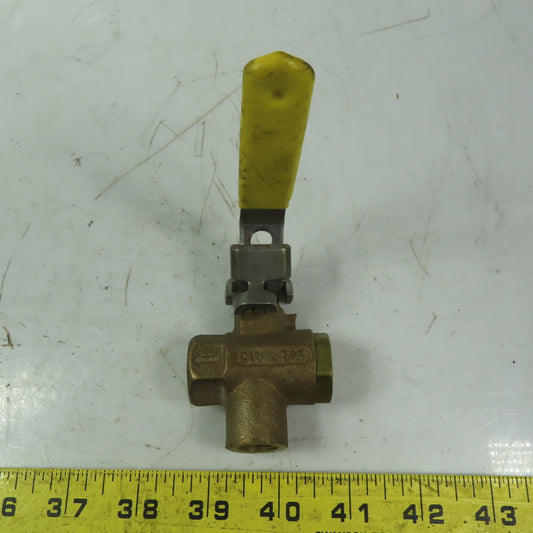 Apollo 1/4" FNPT 3 Way Ball Valve 600 WOG