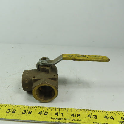 Apollo 1" FNPT 3 Way Ball Valve 400 WOG