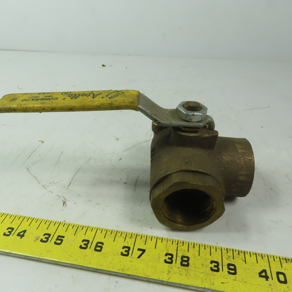 Apollo 1" FNPT 3 Way Ball Valve 400 WOG