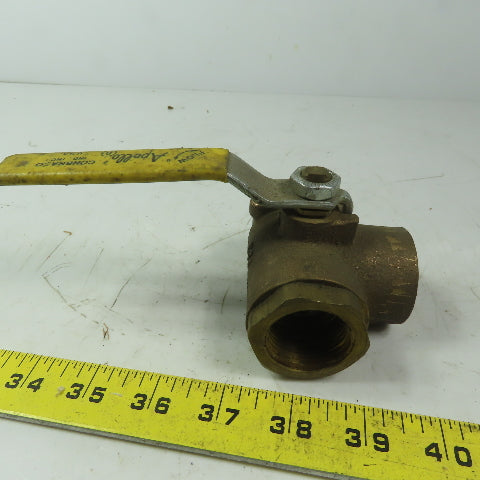 Apollo 1" FNPT 3 Way Ball Valve 400 WOG