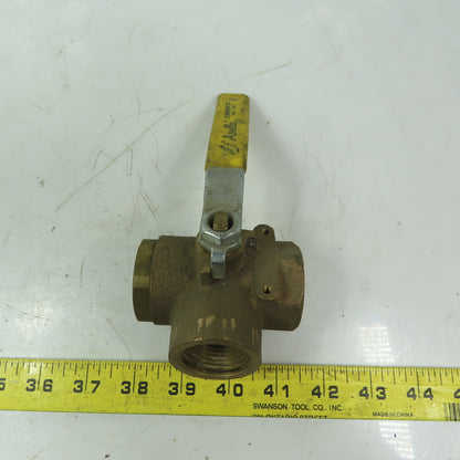 Apollo 1" FNPT 3 Way Ball Valve 400 WOG