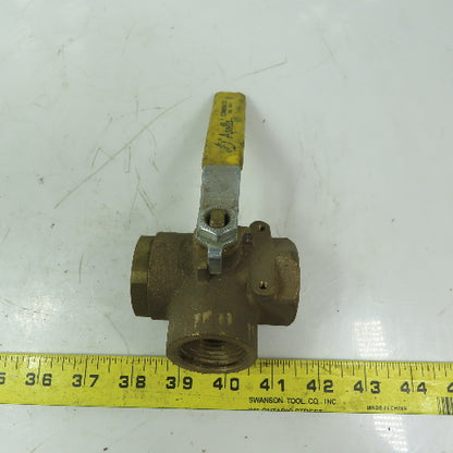 Apollo 1" FNPT 3 Way Ball Valve 400 WOG