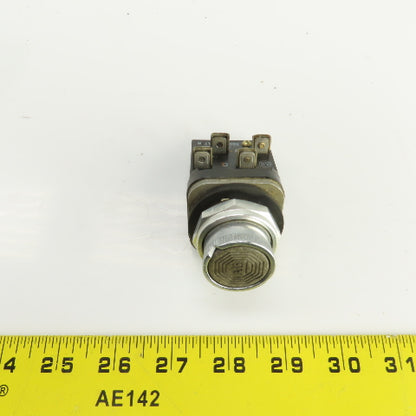 Allen Bradley 600 VAC Momentary Contact Black Push Button Switch