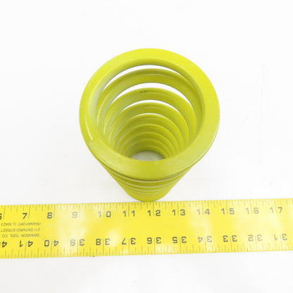 1-7/8" ID x 2-7/16" OD Round Wire Yellow Compression Spring 6-3/4" OAL