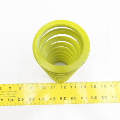 1-7/8" ID x 2-7/16" OD Round Wire Yellow Compression Spring 6-3/4" OAL