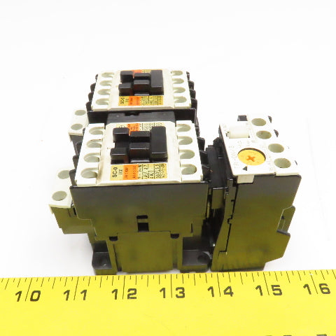 Fuji SC-0 600V 5.5kW Reversing Motor Contactor 0.95-1.45A trip