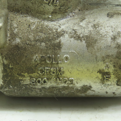 Apollo 3/4" FNPT 3 Way Stainless Steel Ball Valve 800 WOG