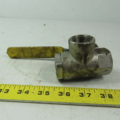 Apollo 3/4" FNPT 3 Way Stainless Steel Ball Valve 800 WOG