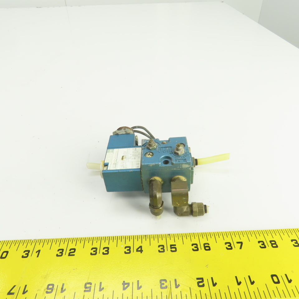 MAC 612B-11-111CA 4-Way 2 Position Pneumatic Air Solenoid Valve 120V 150PSI