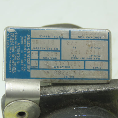 Neles Jamesbury 3/4" FNPT Steel Ball Valve