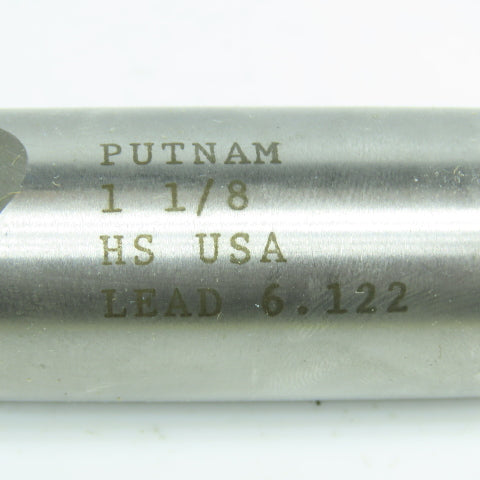 Putnam 1-1/8" Square End Mill 2 Flute 3" LOC 5-1/2" OAL 1" Shank