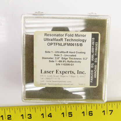 Laser Experts OPTFNLIFM0615/B Resonator Fold Mirror Lens UltraMaxR  2" OD x 0.2"