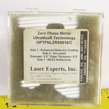Laser Experts OPTFNLZRS0616/C Zero Phase Mirror Lens UltraMaxR  2" OD x 0.2"