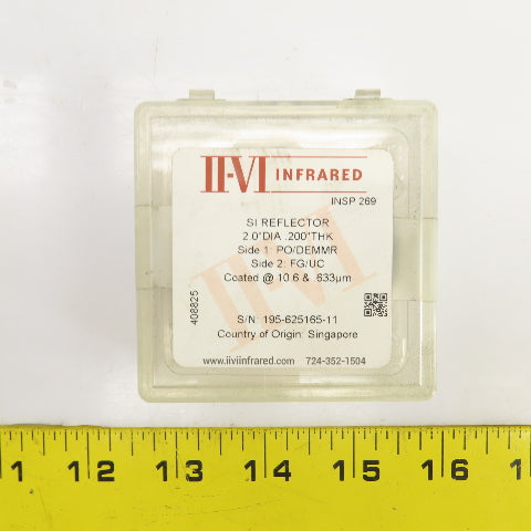 Iivi Infrared Si Total Reflector 2" ODx0.200" Thick Side 1 PO/DEMMR Side 2 FG/UC