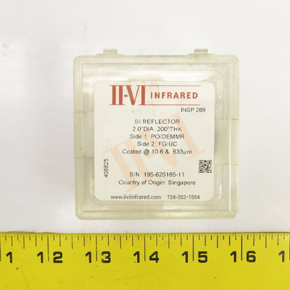 Iivi Infrared Si Total Reflector 2" ODx0.200" Thick Side 1 PO/DEMMR Side 2 FG/UC