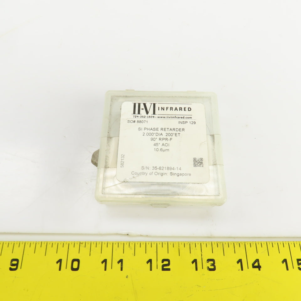 Iivi Infrared Si Phase Retarder 2" ODx0.200" Thick 90° RPR-F 45° AOI