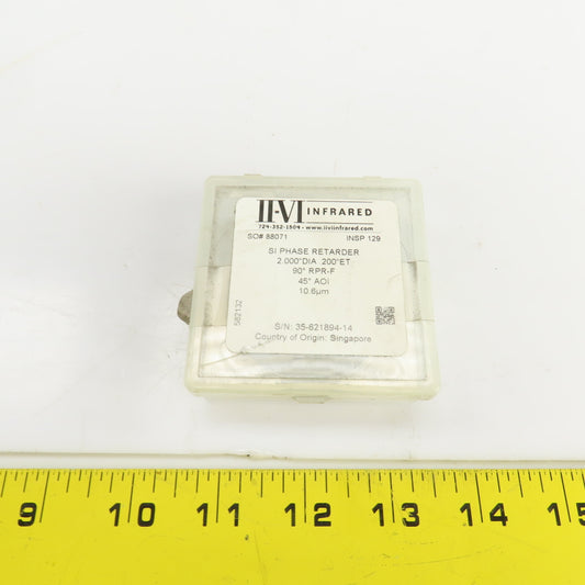 Iivi Infrared Si Phase Retarder 2" ODx0.200" Thick 90° RPR-F 45° AOI