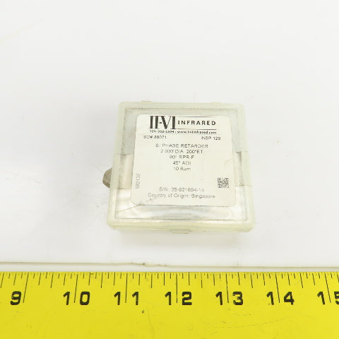 Iivi Infrared Si Phase Retarder 2" ODx0.200" Thick 90° RPR-F 45° AOI