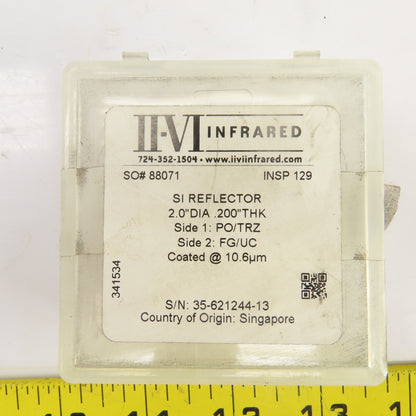 Iivi Infrared Si Reflector 2" ODx0.200" Thick Side 1 PO/TRZ Side 2 FG/UC