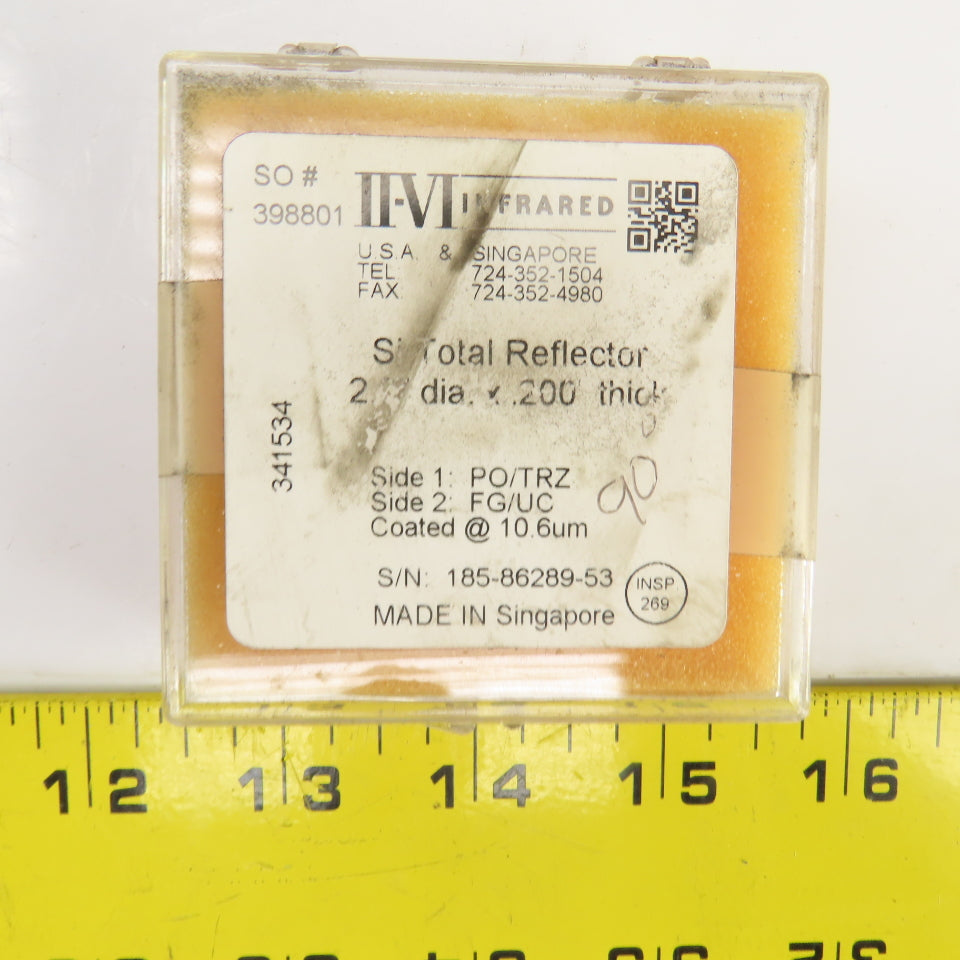 Iivi Infrared Si Total Reflector 2" ODx0.200" Thick Side 1 PO/TRZ Side 2 FG/UC