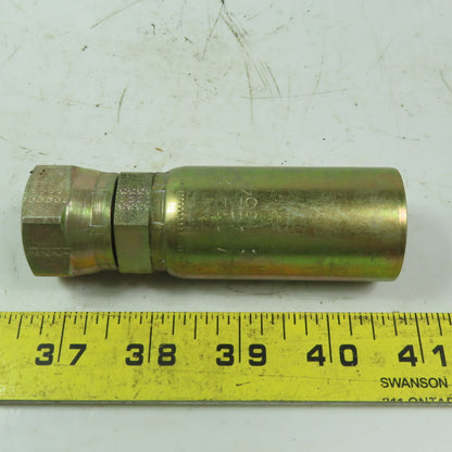 Parker Parflex 106LV-12-12 Straight Swivel Hydraulic Hose Connector Fitting